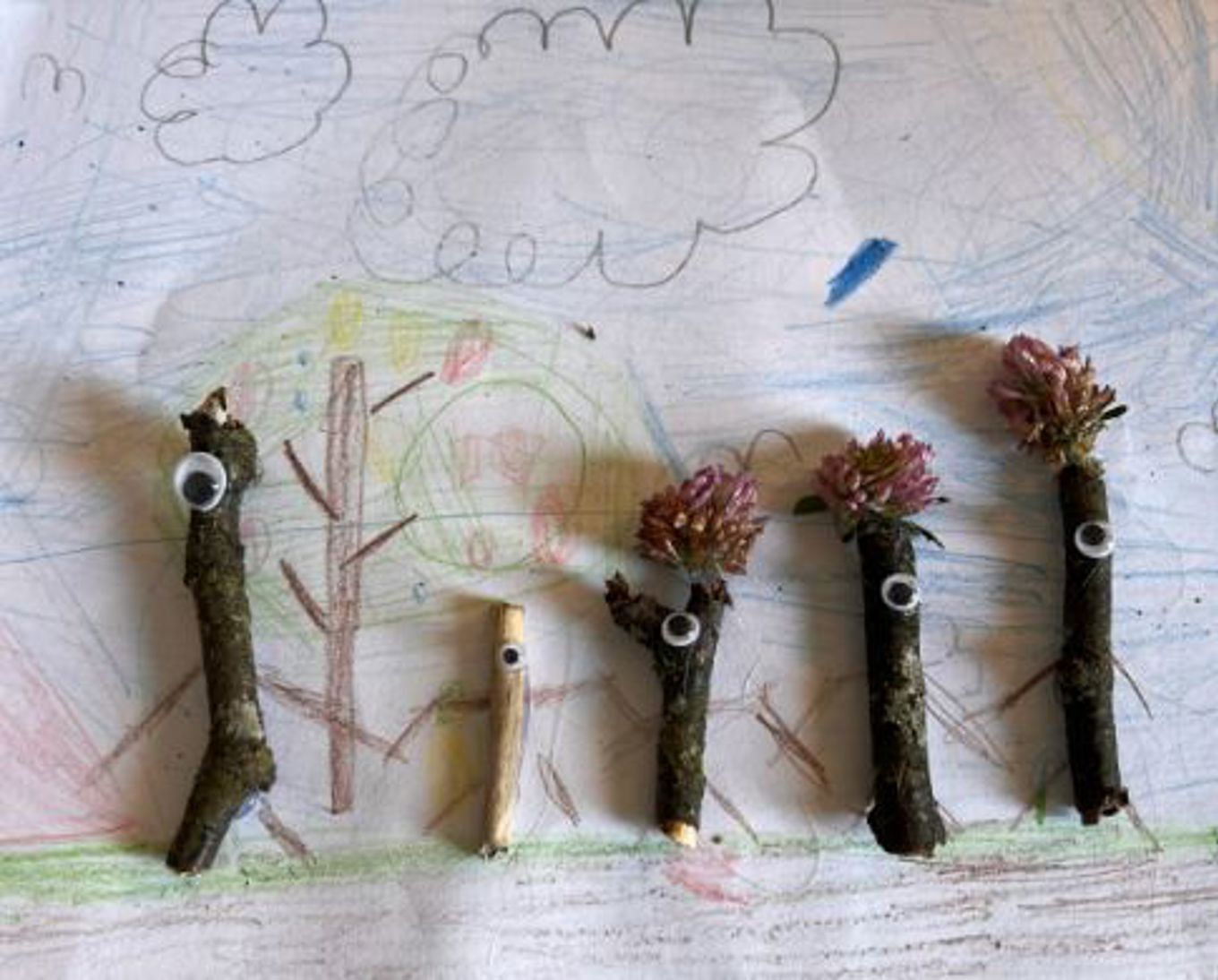 En tegning av et hus