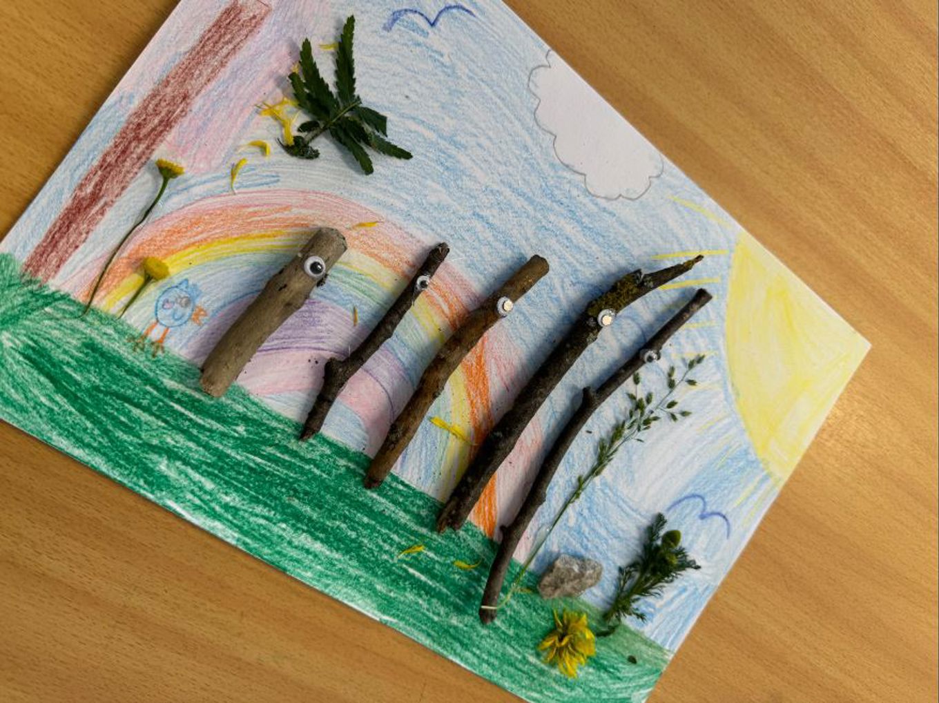 En tegning av en båt